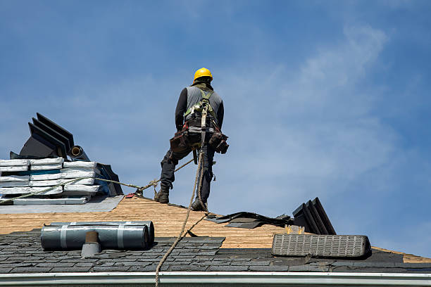 Professional Flat Roof Repair technician working in Center, CO